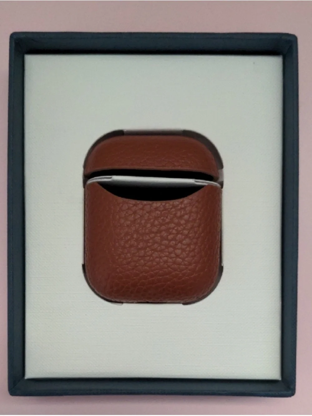 Maison de Sabre Leather AirPods Case - Walnut Brown